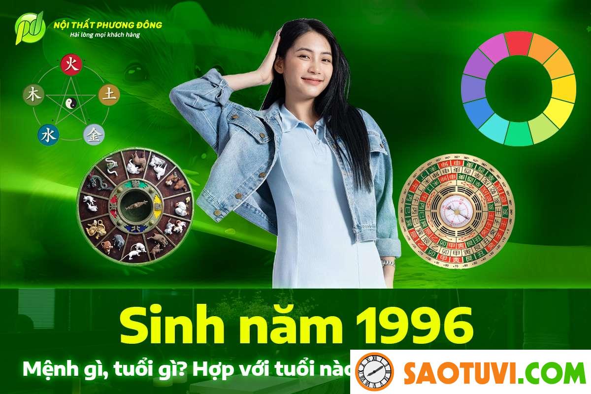 Nam sinh năm 1996 hợp với tuổi nào nhất
