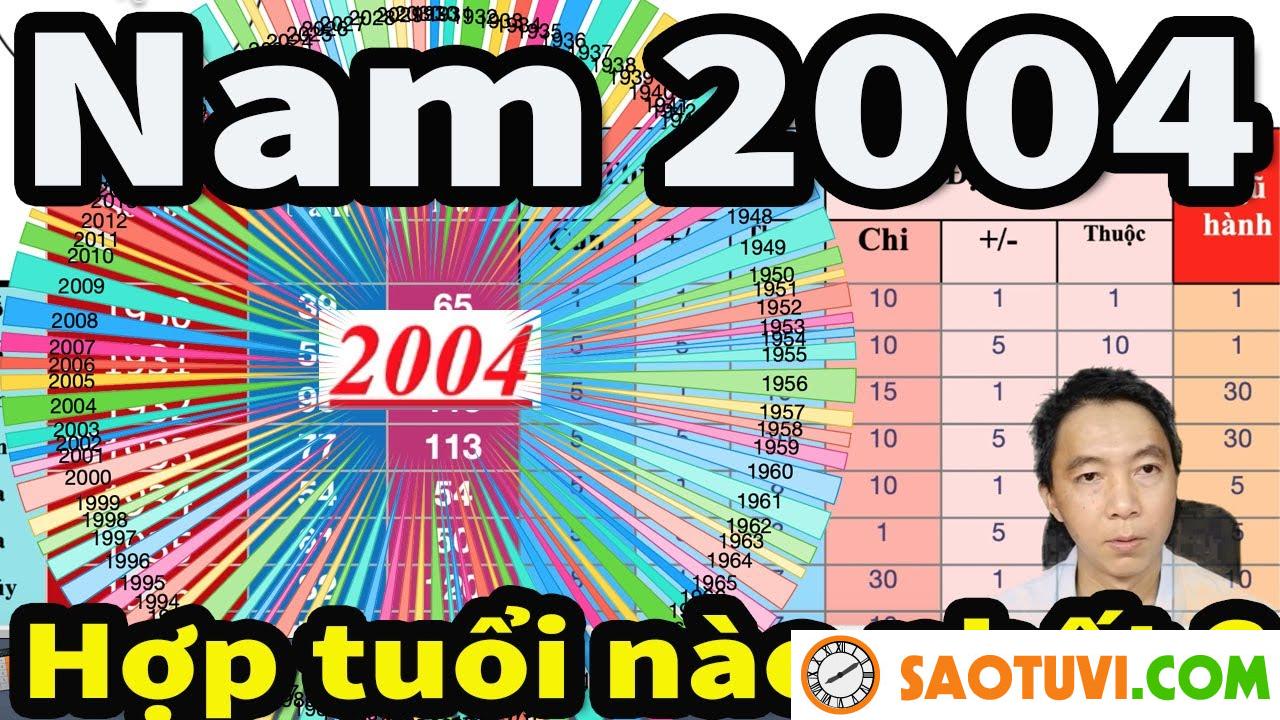 Nam sinh năm 2004 hợp với tuổi nào nhất