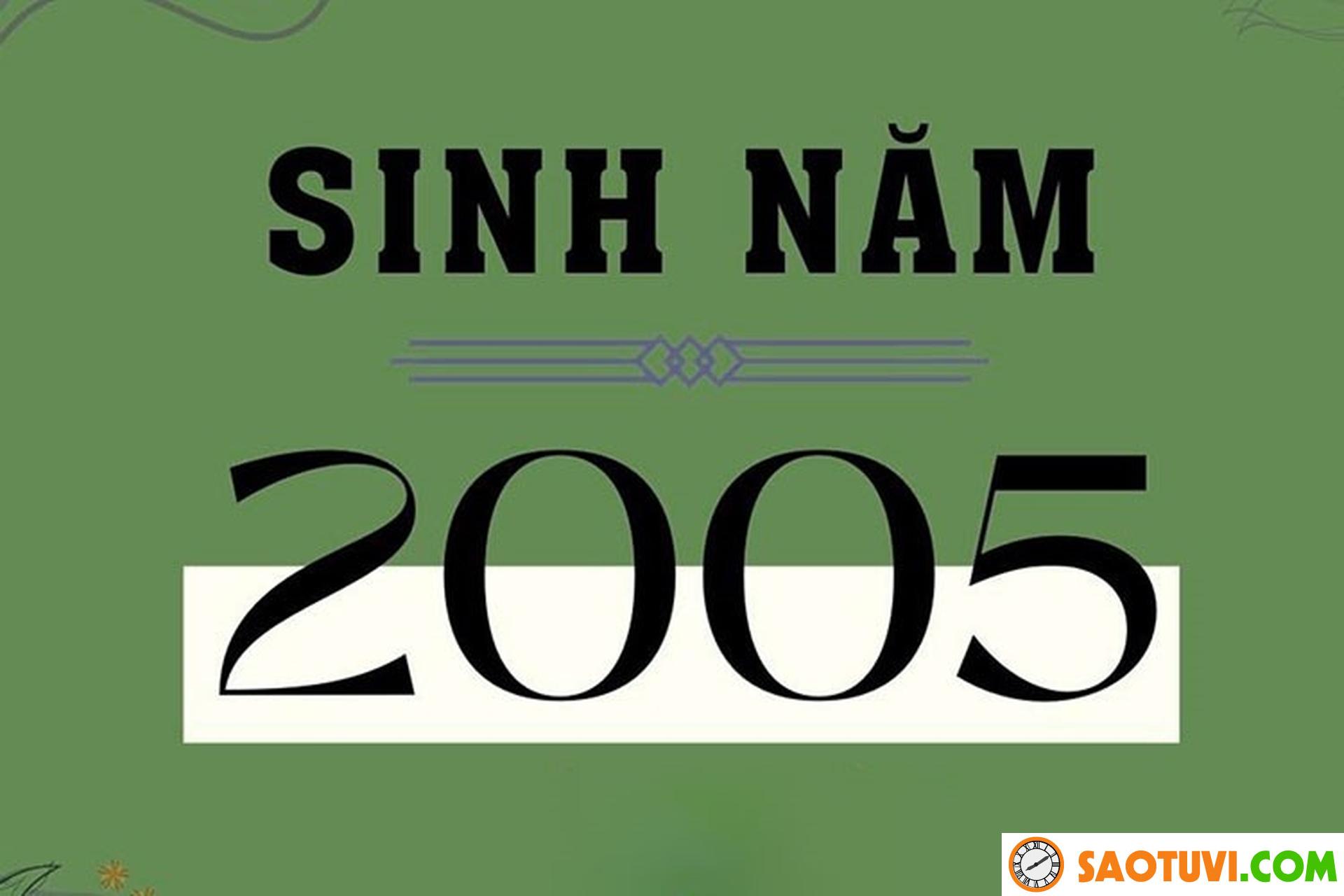 Nữ sinh năm 2005 hợp với tuổi nào nhất